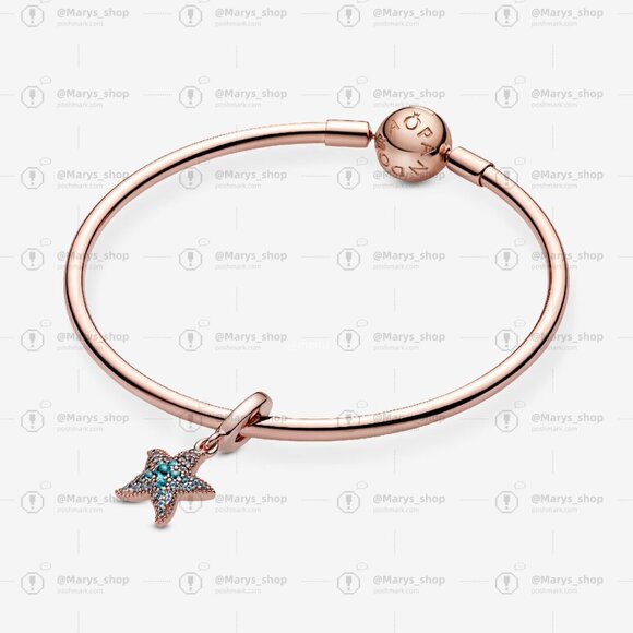 Pandora Sparkling Starfish Dangle Charm - Picture 4 of 7